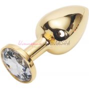 Golden plug small (металл.) цвет кристалла бесцветный