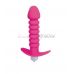 Анальная крученая вибровтулка из силикона