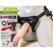 Комплект страпон uni strap трусики с двумя насадками